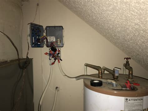 electric heater junction box|hot water heater electrical connections.